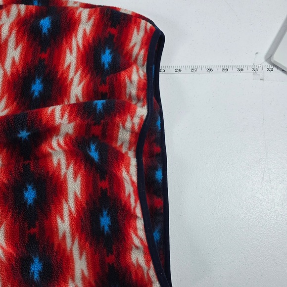 Patagonia Synchilla Snap-T Fleece Pullover Red Southwestern Tribal 25455 FA15 - Picture 4 of 9